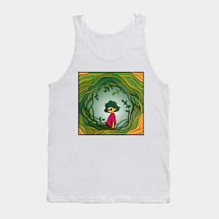 The Japanese introvert masked girl 2 - Yabisan vector art - Tank Top